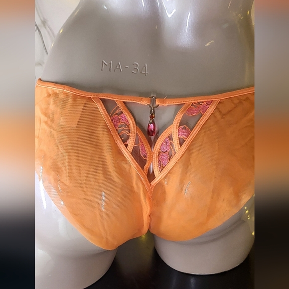 Honey Birdette Vibrant Orange and Pink Bra Set Lot 126 - Picture 8 of 12